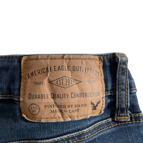 AMERICAN EAGLE Men's Extreme Flex Original Straight Jeans Dark Wash Size 28x32 - Picture 7 of 12